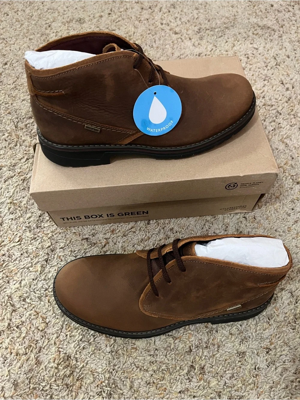 Clarks Men’s Brown Suede Chukka Boots